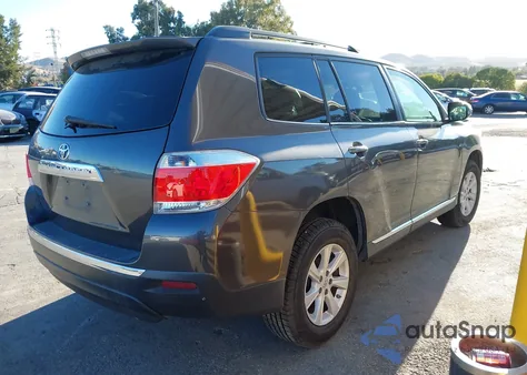 2012 Toyota Highlander Se V6 из США, поврежденный, VIN 5TDZK3EH6CS058780